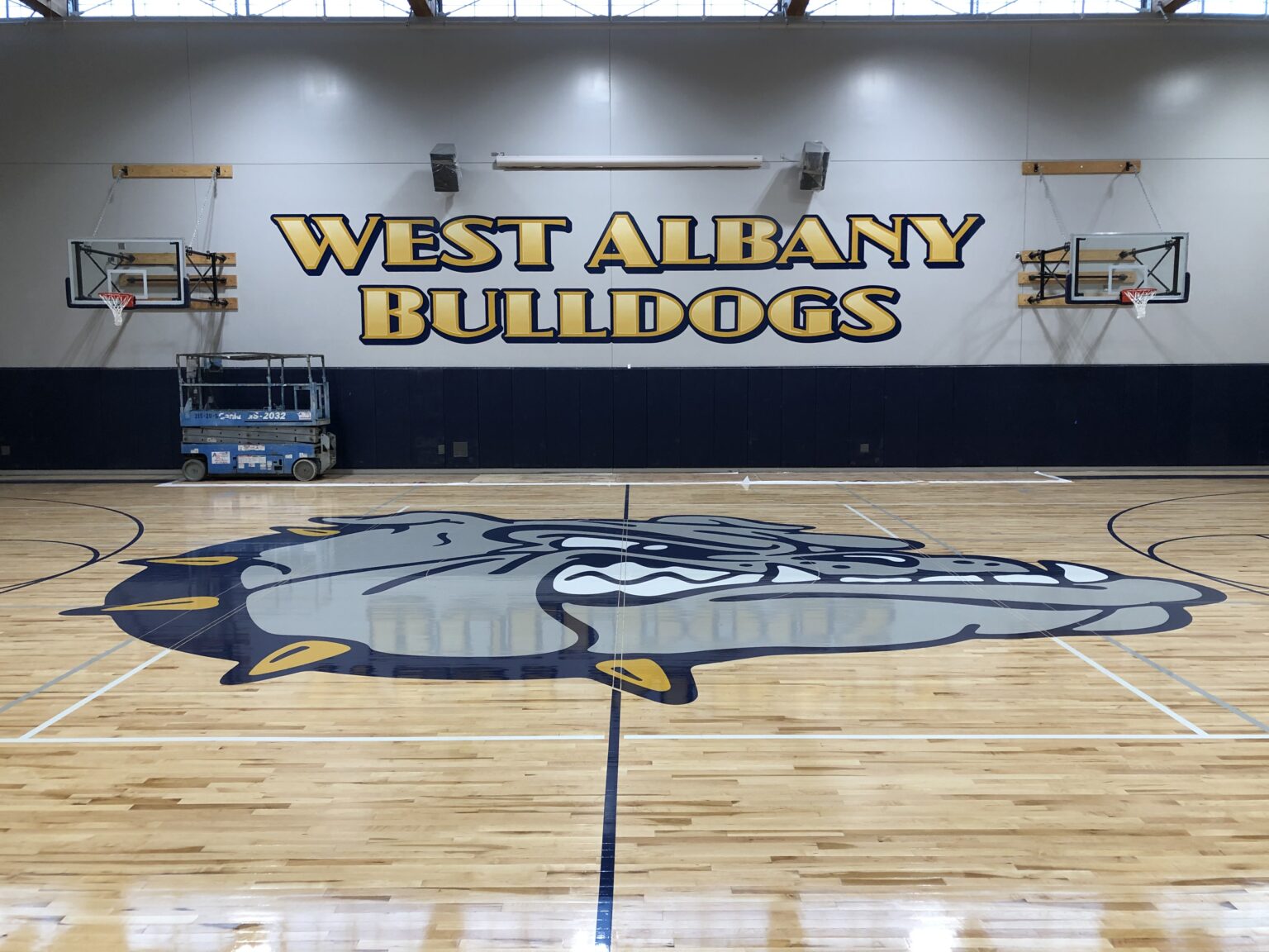 Stayton High School Gym Brad Johnson Signs